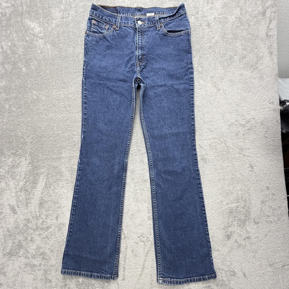 Vintage Levis 517 Slim Boot Cut Jeans Womens‎ 11M JR Blue Stretch Denim